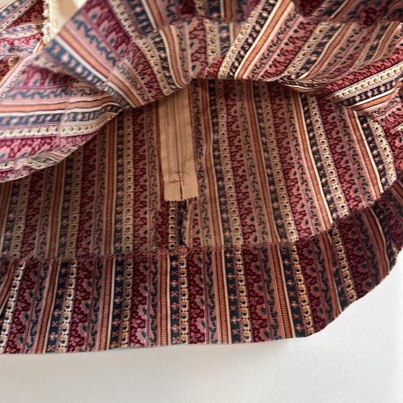 Striped Long Sleeve Baby Dress with Lace Collar - handmade - Picture 4 of 7